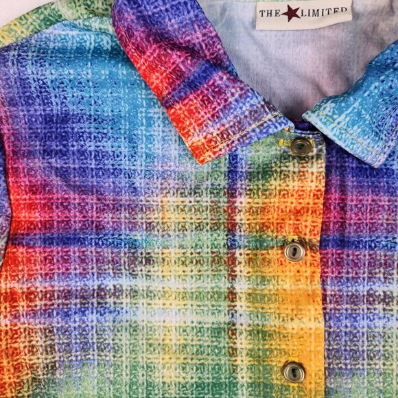 The Limited Long Sleeve Button Up Shirt Size XS (estimated) Multicolored - Picture 4 of 8